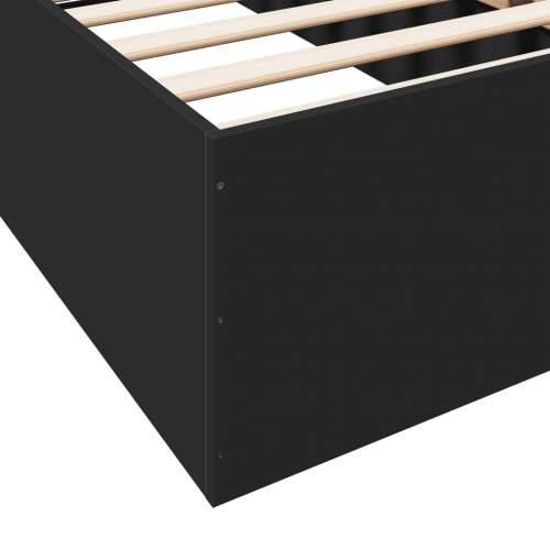 Okvir za krevet crni 90x200 cm konstruirano drvo - Crna 90 x 200 cm 35 cm Cijena