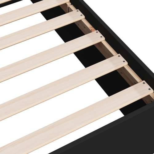 Okvir za krevet crni 90x200 cm konstruirano drvo - Crna 90 x 200 cm 35 cm Cijena