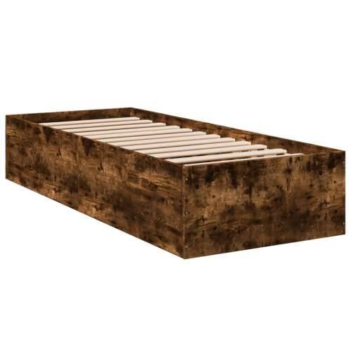 Okvir za krevet boja hrasta 90 x 200 cm konstruirano drvo - Dimljeni hrast 90 x 200 cm 35 cm Cijena
