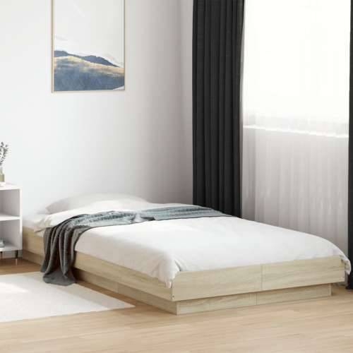 Okvir za krevet boja hrasta 90 x 190 cm od konstruiranog drva - sonoma hrast 90 x 190 cm Cijena