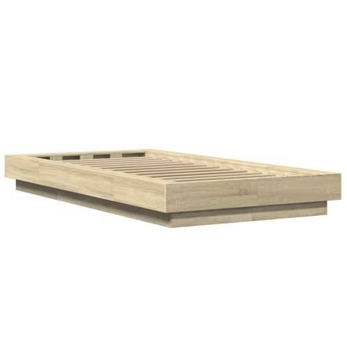 Okvir za krevet boja hrasta 90 x 190 cm od konstruiranog drva - sonoma hrast 90 x 190 cm Cijena