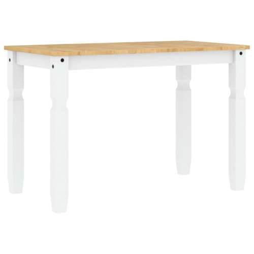 Blagovaonski stol Corona bijeli 112x60x75cm od masivne borovine - 1 Bijela 117 cm Cijena