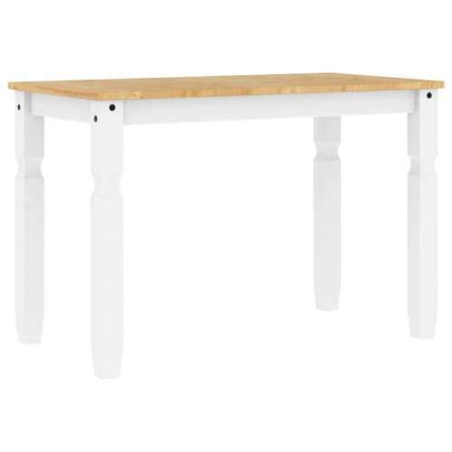 Blagovaonski stol Corona bijeli 112x60x75cm od masivne borovine - 1 Bijela 117 cm Cijena