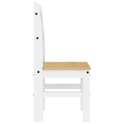 Blagovaonske stolice 2 kom bijeli 40x46x99 cm masivne borovine - Bijela 1 Cijena