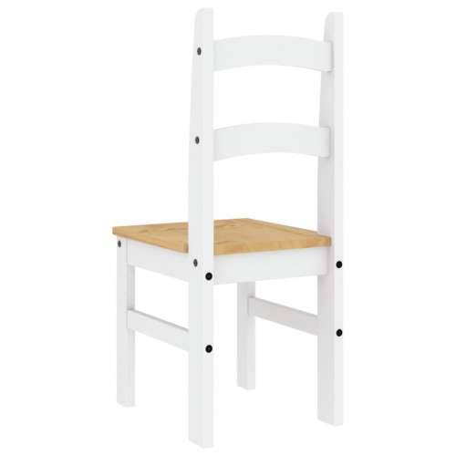Blagovaonske stolice 2 kom bijeli 40x46x99 cm masivne borovine - Bijela 1 Cijena