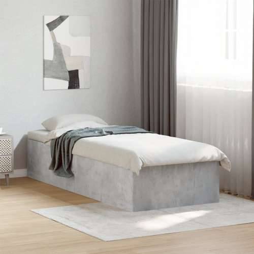 Okvir kreveta boja betona 75x190 cm od konstruiranog drva - Beton siva 75 x 190 cm 35 cm Cijena