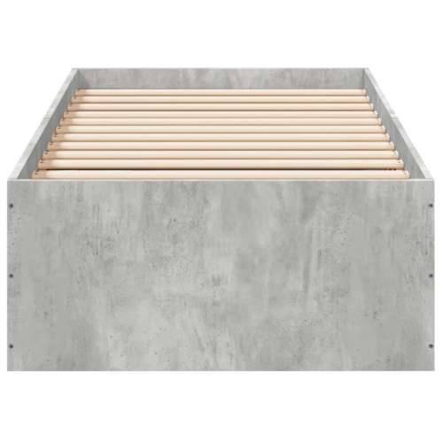 Okvir kreveta boja betona 75x190 cm od konstruiranog drva - Beton siva 75 x 190 cm 35 cm Cijena