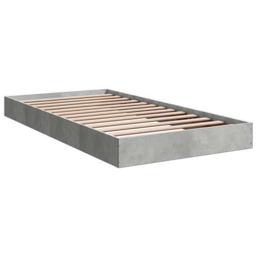 Okvir kreveta boja betona 100x200 cm od konstruiranog drva - Beton siva 100 x 200 cm 17 cm Cijena
