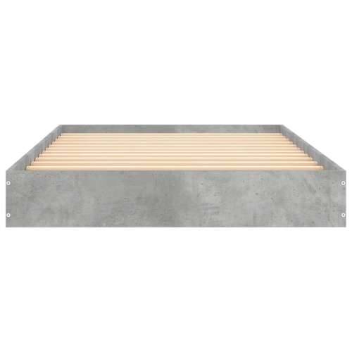 Okvir kreveta boja betona 100x200 cm od konstruiranog drva - Beton siva 100 x 200 cm 17 cm Cijena