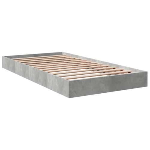 Okvir kreveta boja betona 100x200 cm od konstruiranog drva - Beton siva 100 x 200 cm 17 cm Cijena
