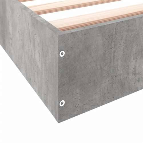 Okvir kreveta boja betona 100x200 cm od konstruiranog drva - Beton siva 100 x 200 cm 17 cm Cijena