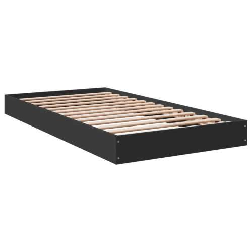 Okvir za krevet crni 90 x 190 cm od konstruiranog drva - Crna 90 x 190 cm 17 cm Cijena