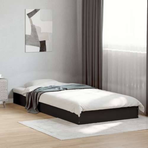 Okvir za krevet crni 75 x 190 cm od konstruiranog drva - Crna 75 x 190 cm 17 cm Cijena