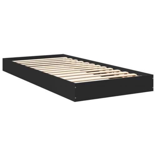 Okvir za krevet crni 75 x 190 cm od konstruiranog drva - Crna 75 x 190 cm 17 cm Cijena