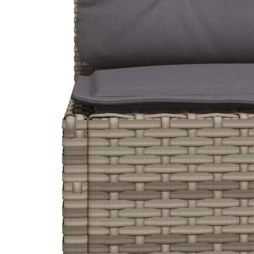 Vrtna garnitura - 7-dijelni set vrtnih sofa sivi od poliratana - Siva Puno tkanje 1 Cijena