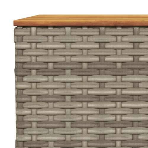 Vrtna garnitura - 6-dijelni set vrtnih sofa od poliratana s jastucima sivi - Siva Sa stolom Puno tkanje 1 Cijena
