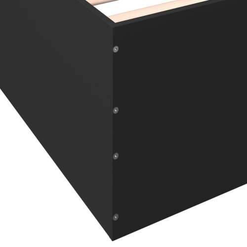 Okvir za krevet crni 200 x 200 cm konstruirano drvo - Crna 200 x 200 cm 45 cm Cijena