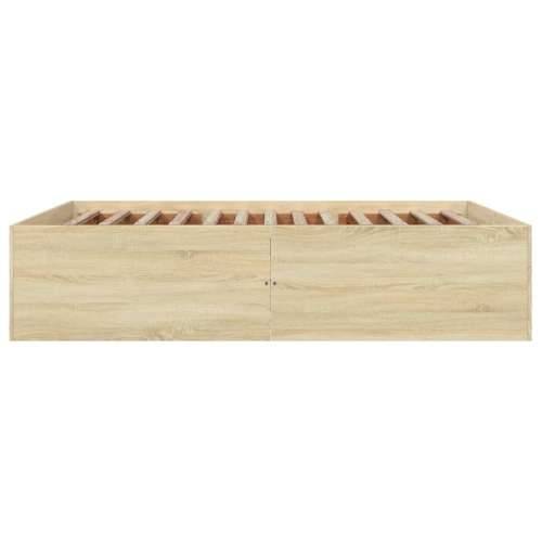 Okvir za krevet boja hrasta 160x200 cm od konstruiranog drva - sonoma hrast 160 x 200 cm 45 cm Cijena