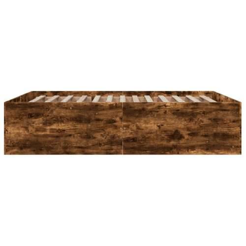 Okvir kreveta boja hrasta 160 x 200 cm od konstruiranog drva - Dimljeni hrast 160 x 200 cm 45 cm Cijena