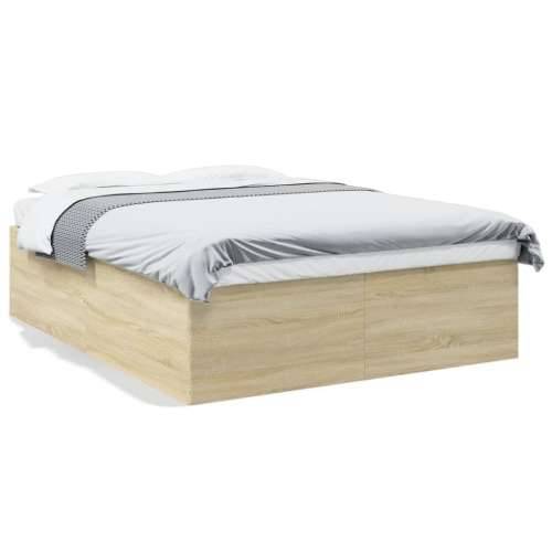 Okvir za krevet boja hrasta 150x200 cm konstruirano drvo - sonoma hrast 150 x 200 cm 45 cm Cijena