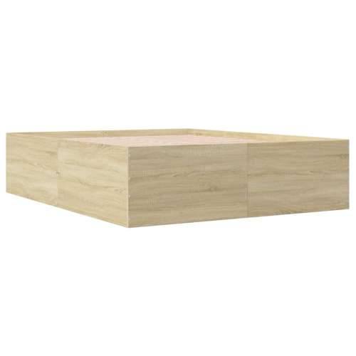 Okvir za krevet boja hrasta 150x200 cm konstruirano drvo - sonoma hrast 150 x 200 cm 45 cm Cijena