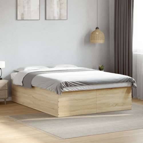 Okvir za krevet boja hrasta 150x200 cm konstruirano drvo - sonoma hrast 150 x 200 cm 45 cm Cijena