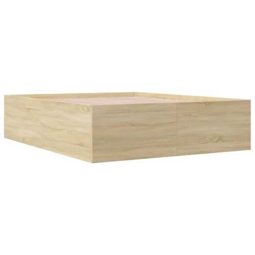 Okvir za krevet boja hrasta 150x200 cm konstruirano drvo - sonoma hrast 150 x 200 cm 45 cm Cijena