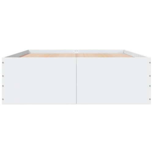 Okvir za krevet bijeli 120 x 200 cm konstruirano drvo - Bijela 120 x 200 cm 45 cm Cijena