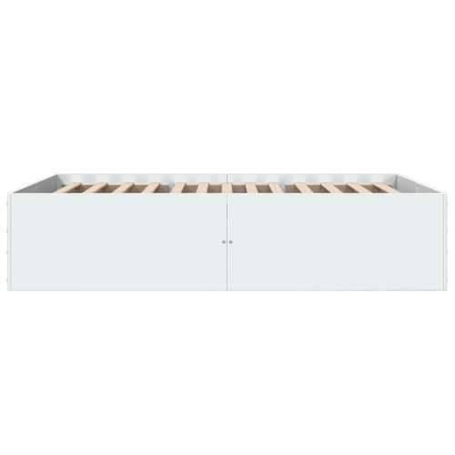Okvir za krevet bijeli 120 x 200 cm konstruirano drvo - Bijela 120 x 200 cm 45 cm Cijena