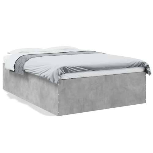Okvir kreveta boja betona 135 x 190 cm od konstruiranog drva - Beton siva 135 x 190 cm 45 cm Cijena