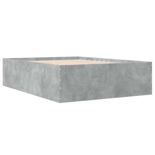 Okvir kreveta boja betona 135 x 190 cm od konstruiranog drva - Beton siva 135 x 190 cm 45 cm Cijena