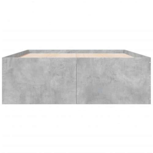 Okvir kreveta boja betona 135 x 190 cm od konstruiranog drva - Beton siva 135 x 190 cm 45 cm Cijena