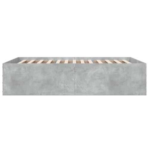 Okvir kreveta boja betona 135 x 190 cm od konstruiranog drva - Beton siva 135 x 190 cm 45 cm Cijena