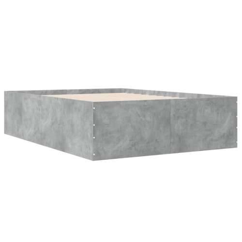 Okvir kreveta boja betona 135 x 190 cm od konstruiranog drva - Beton siva 135 x 190 cm 45 cm Cijena