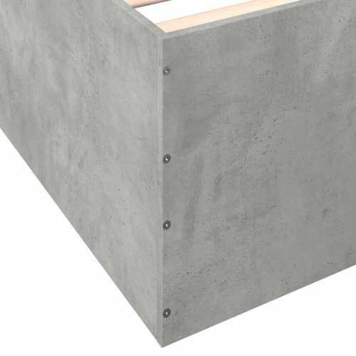Okvir kreveta boja betona 135 x 190 cm od konstruiranog drva - Beton siva 135 x 190 cm 45 cm Cijena