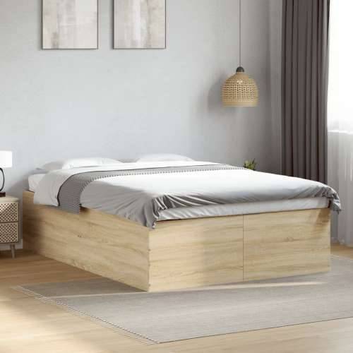Okvir za krevet boja hrasta 120x190 cm od konstruiranog drva - sonoma hrast 120 x 190 cm 45 cm Cijena