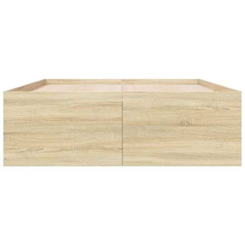 Okvir za krevet boja hrasta 120x190 cm od konstruiranog drva - sonoma hrast 120 x 190 cm 45 cm Cijena