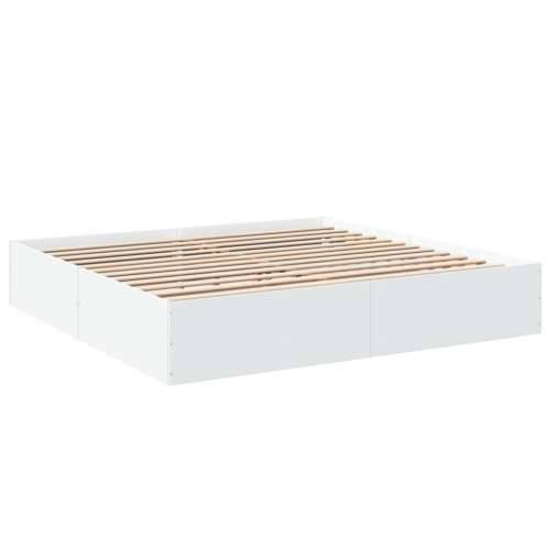 Okvir za krevet bijeli 180 x 200 cm konstruirano drvo - Bijela 180 x 200 cm 35 cm Cijena