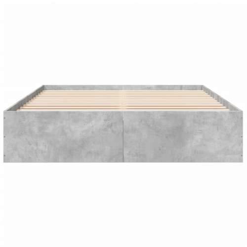 Okvir kreveta boja betona 150x200 cm od konstruiranog drva - Beton siva 150 x 200 cm 35 cm Cijena