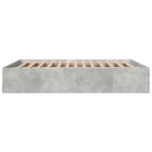 Okvir kreveta boja betona 150x200 cm od konstruiranog drva - Beton siva 150 x 200 cm 35 cm Cijena