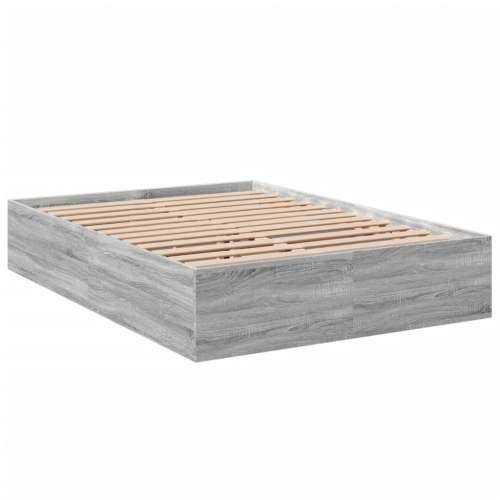 Okvir kreveta siva boja hrasta 140 x 200 cm konstruirano drvo - Sivi hrast sonoma 140 x 200 cm 35 cm Cijena
