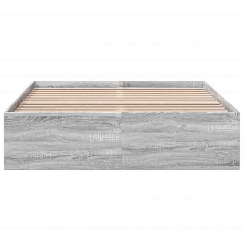 Okvir kreveta siva boja hrasta 140 x 200 cm konstruirano drvo - Sivi hrast sonoma 140 x 200 cm 35 cm Cijena
