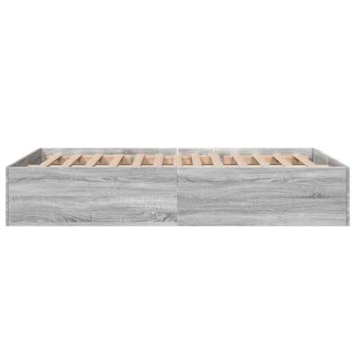 Okvir kreveta siva boja hrasta 140 x 200 cm konstruirano drvo - Sivi hrast sonoma 140 x 200 cm 35 cm Cijena