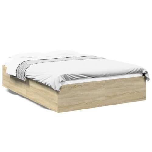 Okvir za krevet boja hrasta 120x190 cm od konstruiranog drva - sonoma hrast 120 x 190 cm 35 cm Cijena