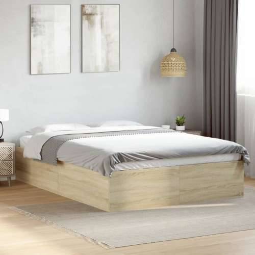 Okvir za krevet boja hrasta 120x190 cm od konstruiranog drva - sonoma hrast 120 x 190 cm 35 cm Cijena