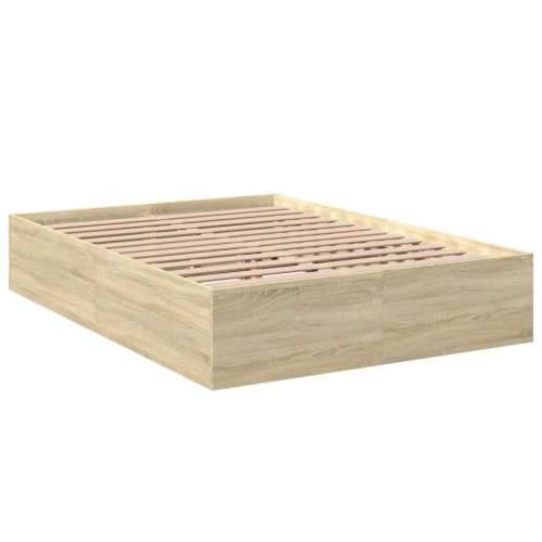 Okvir za krevet boja hrasta 120x190 cm od konstruiranog drva - sonoma hrast 120 x 190 cm 35 cm Cijena