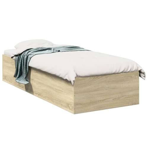 Okvir za krevet boja hrasta 90 x 190 cm od konstruiranog drva - sonoma hrast 90 x 190 cm 35 cm Cijena