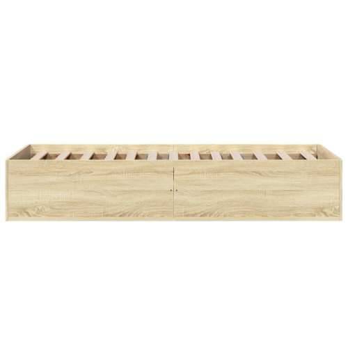 Okvir za krevet boja hrasta 90 x 190 cm od konstruiranog drva - sonoma hrast 90 x 190 cm 35 cm Cijena