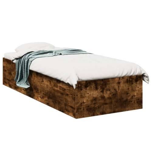 Okvir za krevet boja hrasta 90x190 cm konstruirano drvo - Dimljeni hrast 90 x 190 cm 35 cm Cijena