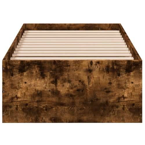 Okvir za krevet boja hrasta 90x190 cm konstruirano drvo - Dimljeni hrast 90 x 190 cm 35 cm Cijena